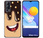 Funda Gel Tpu para Vivo Y52 5G / Y72 5G diseño Helado Chocolate Dibujos