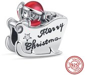 New 925 Silver Santa Claus Elk Deer Snowflake Tree Candy Cane Socks Hat Christmas Beads Fit Pandora Charms Bracelet DIY Jewelry