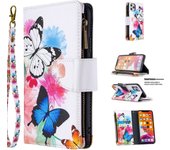 Cartera Funda para iPhone 12 11 Pro Max Mini XR XS 6 7 8 Plus Magnética De Piel Con Cremallera