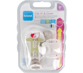 BROCHE PARA CHUPETE Y CUBIERTA DE PROTECCION MAM CLIP IT! &