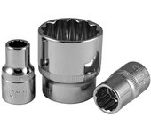 JBM 13621 VASO CORTO DE 19MM, XZN 1/2" - CROMADO