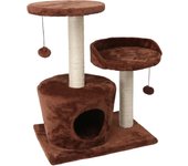 Rascador para gatos de tamaño mediano en color marrón  Estético Resistente a la suciedad Resistente y robusto Duradero  Marrón  Tamaño mediano Rascador para gatos Resistente y robusto Duradero