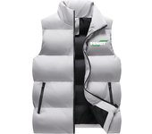 FENDT-Chaleco sin mangas para hombre, chaquetas acolchadas de algodón, abrigos cuello alto, ropa cálida, moda invierno