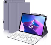 Funda Tablet with Teclado Español Ñ para Lenovo K10 10,3 "/Lenovo M10 FHD Plus(2nd Gen), delgado Rotora Delgada PU Soporte con Teclado Bluetooth para Lenovo Tab M10 FHD Plus 10,3" (2 Gen) 2020 TB-X606F/X606X,Lenovo Tab K10 2021 TB-X6C6