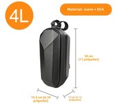 1-5L Universal Scooter Front Bag Electric Scooter Storage Bag Waterproof EVA Hard Shell Bag for Xiaomi Mijia M365 Accessories