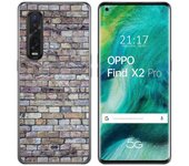 Tumundosmartphone Funda Gel Tpu para Oppo Find X2 Pro diseño Ladrillo 02 Dibujos
