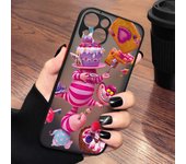 Disney Alice Cheshire Cat Phone Case For Apple iPhone 14 13 12 11 XS Mini Pro Max 8 7 XR X Matte Frosted Translucent
