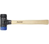 Wiha Martillo de cara blanda Safety blando/dureza media con mango de madera Hickory, cabezal redondo (26651)