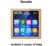 Mini Touch Screen 4*25W Stereo Music Panel PA SystemBluetooth Wall Amplifier Smart Home Audio Ceiling Speaker Wall Amplifier ﻿