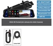 4K 3840*2160P Car Dvr Carplay Android Auto GPS WIFI AUX Dash Cam Stream RearView Mirror Dashcam Camera Drive Recorder BT FM