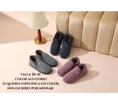 Zapatillas Casa Hombre Mujer Invierno talla 36-46 ,forro interior de polar acogedor ,pantuflas de casa cerradas con suela de goma antideslizante ,zapatillas de casa hombres y mujer calido,color aleatorio,si quieres algun color concreto nos escribes