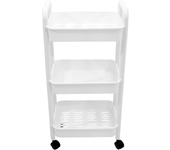 Cart with Wheels Organizer Mobile Storage Rack Book Shelves for Office Utility on