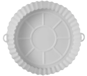 AirFryer Reusable Pot Silicone Easy To Clean Oven Baking Tray Ninja Round Liner Pizza Plate Grill Pan Mat Air Fryer Accessories