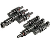 Conector empalmador MC4 macho-hembra placas solares 3:1