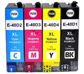 Epson C13T40D140 C13T40D240 C13T40D340 C13T40D440 Pack 4 tinteiro pigmentada Compatible para SC-T2100, SC-T3100, SC-T5100