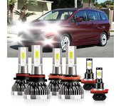 Compatible con Mazda 5 2012-2016 9005 H11 Bombillas de luz antiniebla de luz alta/baja H11 Pulg and Play IP68 Paquete de 6