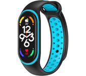 Strap For Xiaomi Mi Band 7 4 3 6 nfc Silicone Wristband Bracelet Replacement For Xiaomi Band 8 7 3 5 6 nfc two-Color TPU Strap