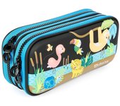 3D Magic - Estuche Escolar Doble con Cuerpo en Relieve. Jungle Negro