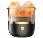 Mini Portable 160ML Air Humidifier Crystal Stone Essential Oil Diffuser Home Office Air Purifier Fragrance Sooth with Color Lamp