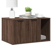 vidaXL Mueble arenero para gatos madera artisian 80x50x45 cm en color Roble/Marrón roble/Negro y más | almacenamiento funcional diseño moderno para baño dormitorio sala