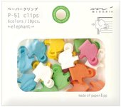 MIDORI - CLIPS DE PAPEL - MODELO ROBOT - PACK DE 18 CLIPS