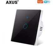 Wifi Smart Light Switch EU 86 Glass Screen Touch Panel Voice Control Wireless Wall Switches with Alexa Google Home 1/2/3Gang