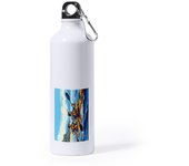 MERCHANDMANIA BIDON GRANDE 800 ML ACERO INOXIDABLE deporte playa kayak amigos isla tropical deporte deportivo con mosqueton botella