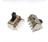 50pcs SK12D07VG2/3/4/5/6 Miniature Slide Switch SPDT 3 Pin PCB 2 Position 1P2T Side Knob Handle High 2/3/4/5/6mm IGMOPNRQ