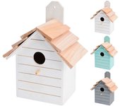 Casita para Pájaros de Madera Resistente a la Intemperie - Colores Surtidos - 16x11x22cm