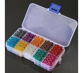 50Ps Profile Medium Size Blade Type Car Fuse Assortment 2.5 3 5 7.5 10 15 20 25 30 35A Fuse Set Auto Car Truck