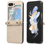 PU Leather Crossbody with Card Holder Phone Case for Samsung Galaxy Z Flip 6 5 4 3 Flip6 Flip5 Flip4 Flip3 5G Protective Cover