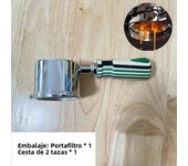 51mm Bottomless Portafilter For Delonghi 9155/9255/9355/9335/9665 Stainless Steel Naked Coffee Handle With Basket