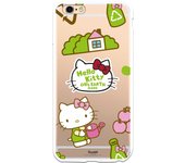 Funda original compatible con iPhone 6 Plus o 6S Plus con un diseño de Hello Kitty Love Earth