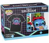 FUNKO POP! TEES: LILO & STITCH - STITCH GAMER CON RANA + CAMISETA TALLA S, 85760, , TIENDA CON LICENCIA OFICIAL