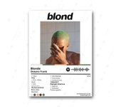Tyler The Creator Frank Ocean Blonde Poster  Hip Hop Rapper Singer Star Band Music Cover Wall Art Canvas Painting for Cafe Home