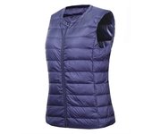 7XL 8XL Large Size Waistcoat Women's Warm Vest Ultra Light Down Vest Women Portable Sleeveless Winter Warm Liner