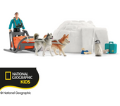 Schleich WILD LIFE - Expedición a la Antártida - Trineo Tirado por Perros - Aventura en la Antártida