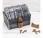 Pirate Treasure Hunting Box Children's Treasure Box Retro Plastic Large Treasure Box Toy
