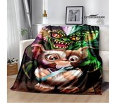 Gremlins cartoon printing blanket children's warm blanket flannel soft and comfortable blanket home travel blanket birthday gift