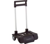 SAFTA - CARRO PORTA MOCHILAS PLEGABLE NEGRO - Carro Plegable para Mochilas Fabricado en España - Carro para Mochila Versatilidad Universal Facilidad de Transporrte y Movilidad - Carro Mochila Variedad Estilos y Colores
