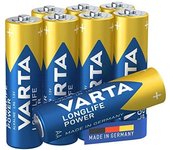 Pilas Varta High Energy AA Alcalinas 1.5V - Paquete de 6+2 Sin Cargo