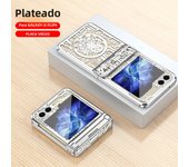 Mechanical Legend Circuit Board Pattern Plating Phone Case for Samsung Galaxy Z Flip 6 5 4 3 5G Hinge Plastic Back Cover