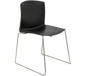 Piqueras Y Crespo - Pack 4 Sillas Boniches Negro Ergonómicas y Apilables