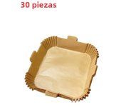 100/50/30pcs Air Fryer Paper Liners Disposable Oil-Proof Waterproof Baking Paper Round Square Parchment Kitchen Party Supplies