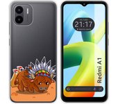 Funda Silicona Transparente para Xiaomi Redmi A1 diseño Bufalo Dibujos
