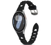 Correa de silicona para Samsung Galaxy Watch 7 / 6 / 5 / 4 / Amazfit GTS 4 / Garmin Vivoactive 5, Diseño Cadena Ancho 20mm