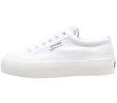 Superga 2631 STRIPE PLATFORM   Deportivas Con Plataforma Mujer Blanco