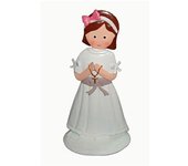 Disok Figura Pastel Metálica Comunión Niña - Brillante Figuras Pastel tarta para comuniones