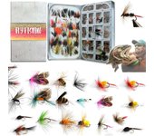 Calendario de Adviento de pesca con mosca 2024 con 24 señuelos de pesca Calendario de Adviento de cuenta regresiva navideña 2024 Regalos para pescadores con mosca Calendario de Adviento navideño con kit de señuelos de pesca para niños adolescentes adultos