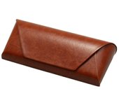 Soft Slip-In Glasses Case for Men/Women Designer Faux Leather Felt Lining Eyeglasses/Sunglasses